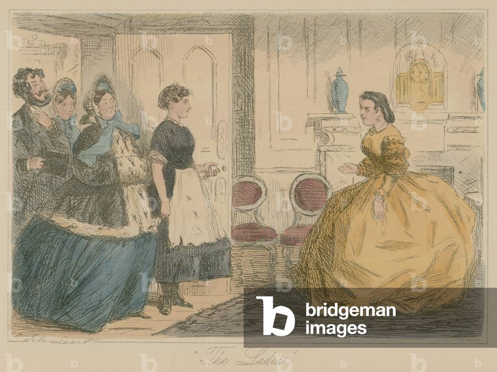 The Ladies (coloured engraving)