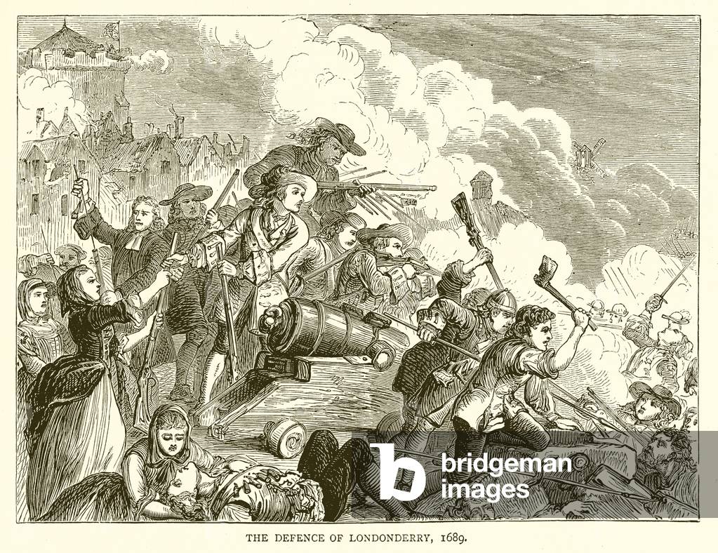 The Defence of Londonderry, 1689 (engraving)
