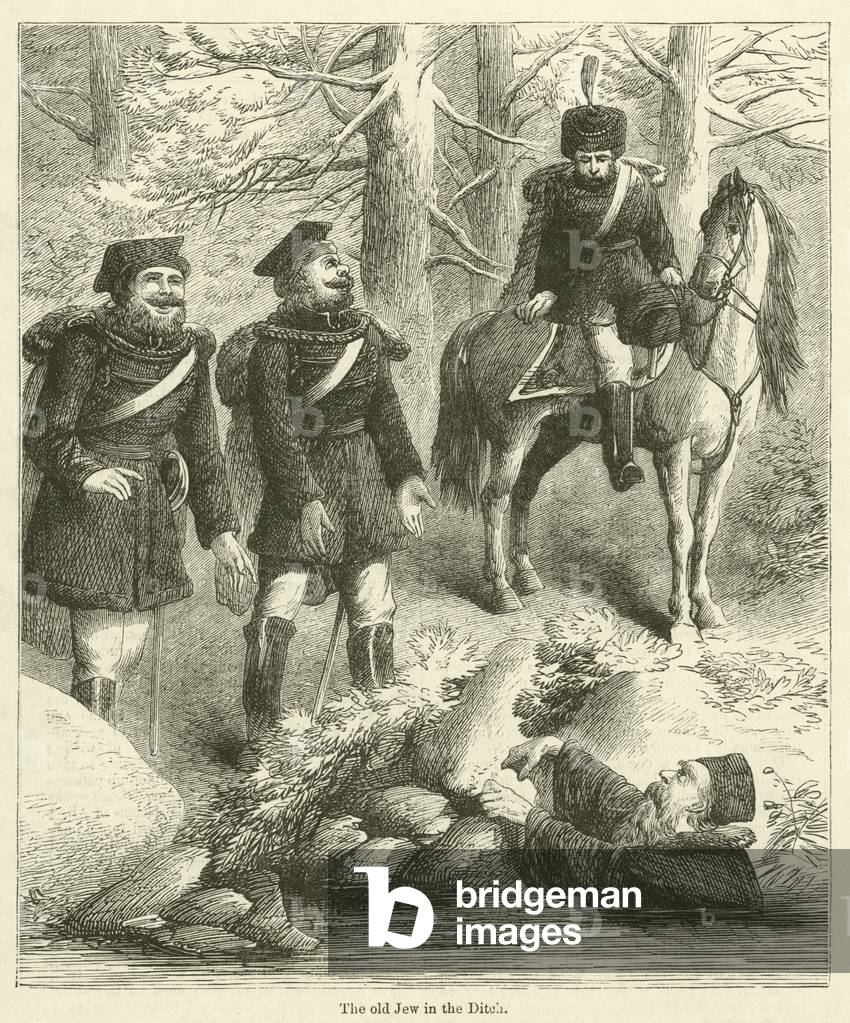 The old Jew in the Ditch (engraving)
