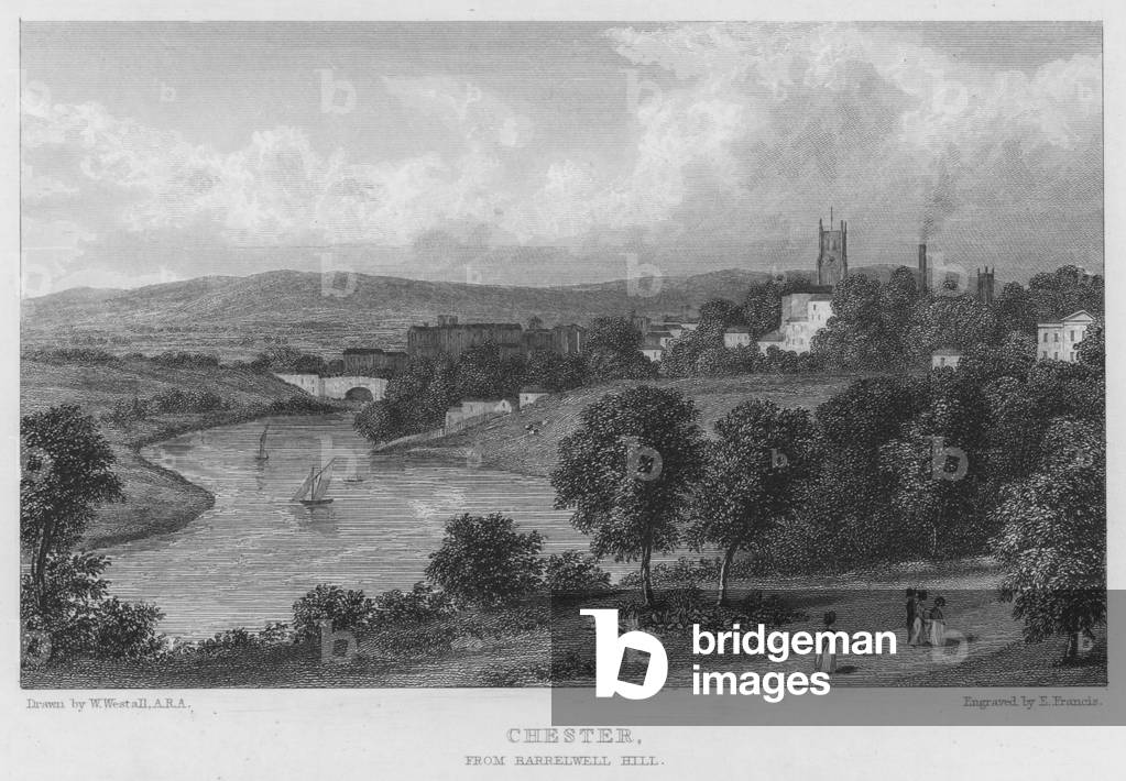 Chester, from Barrelwell Hill (engraving)
