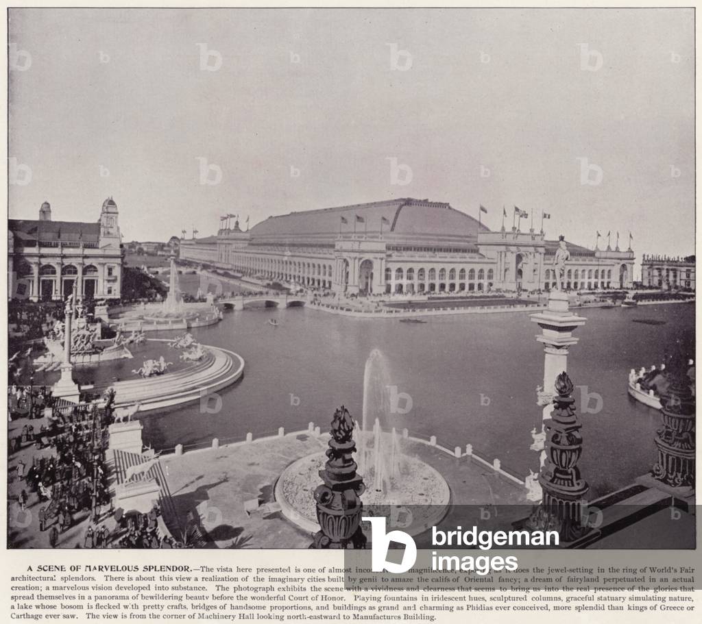 Chicago World's Fair, 1893: A Scene of Marvelous Splendor (b/w photo)