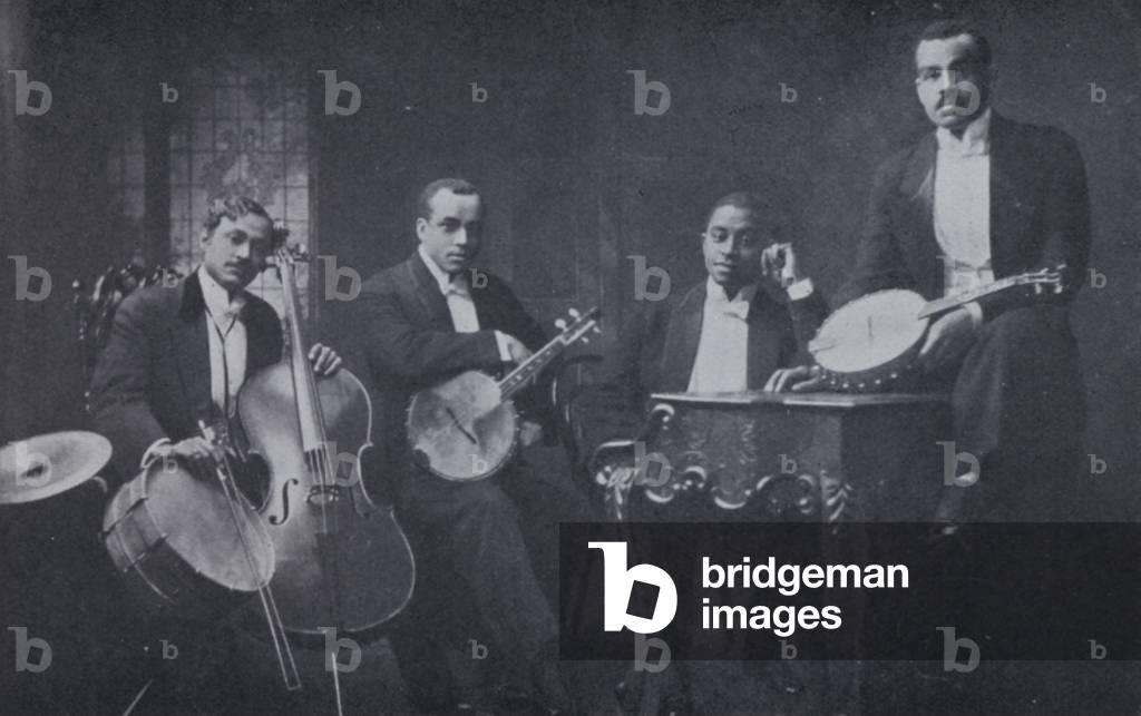The Versatile Four, Tony Tuck, Charlie Johnson, Charlie Mills and Gus Haston (b/w photo)
