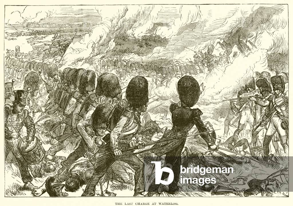 The last charge at waterloo (engraving)