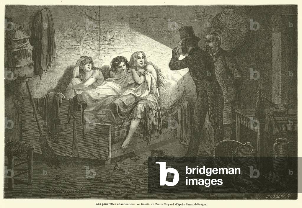 Les pauvrettes abandonnees (engraving)