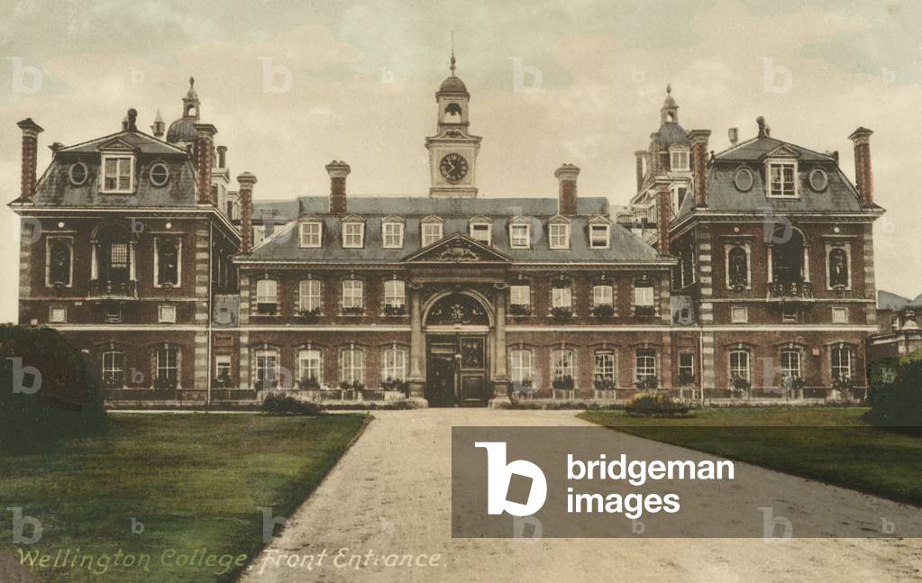 Front entrance, Wellington College, Crowthorne, Berkshire (colour photo)