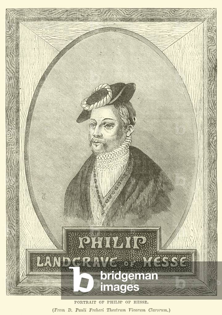 Portrait of Philip of Hesse (engraving)