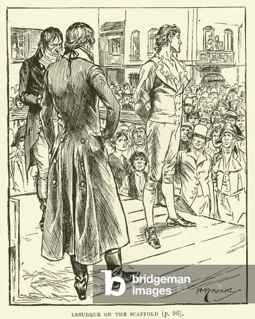 Lesurque on the scaffold (engraving)