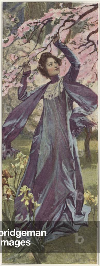 Illustrating Spring (colour litho)