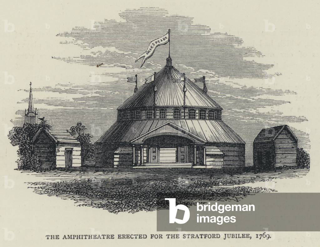The Amphitheatre erected for the Stratford Jubilee, 1769 (engraving)