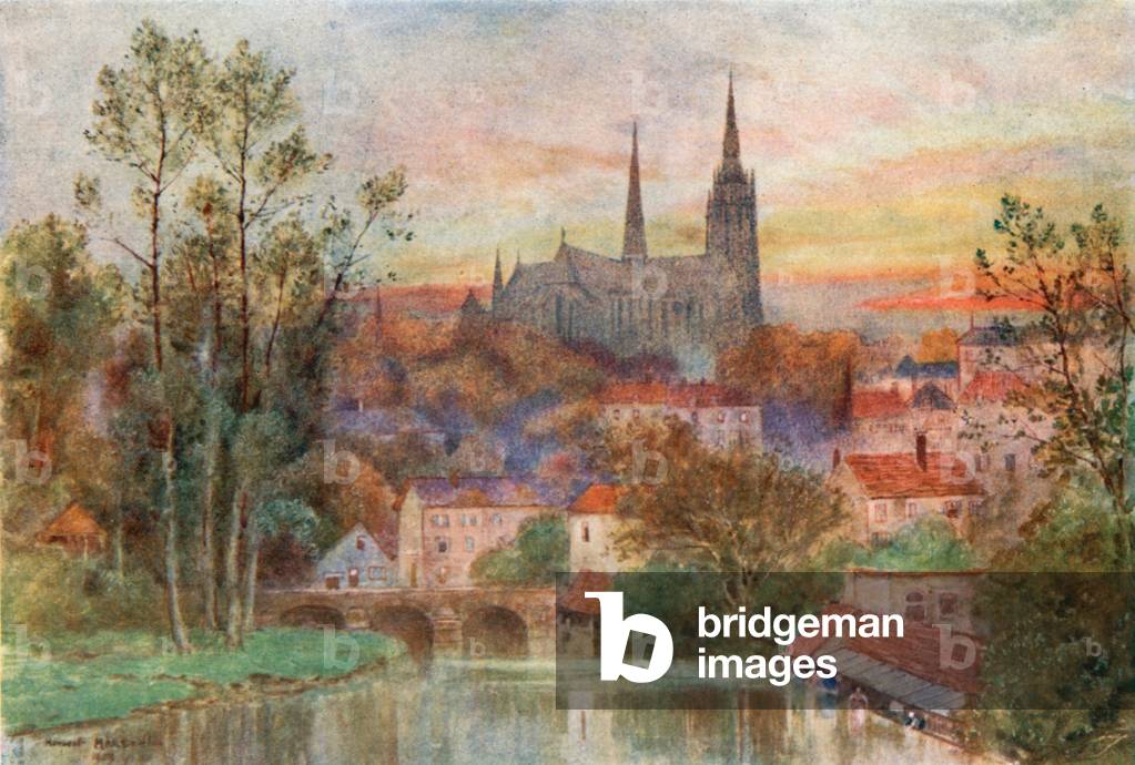 Chartres (colour litho)