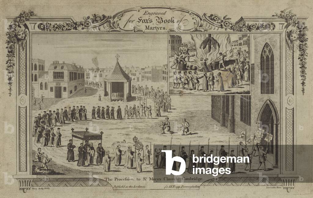 Illustration for Fox's Book of Martyrs, 1776 edition (engraving)