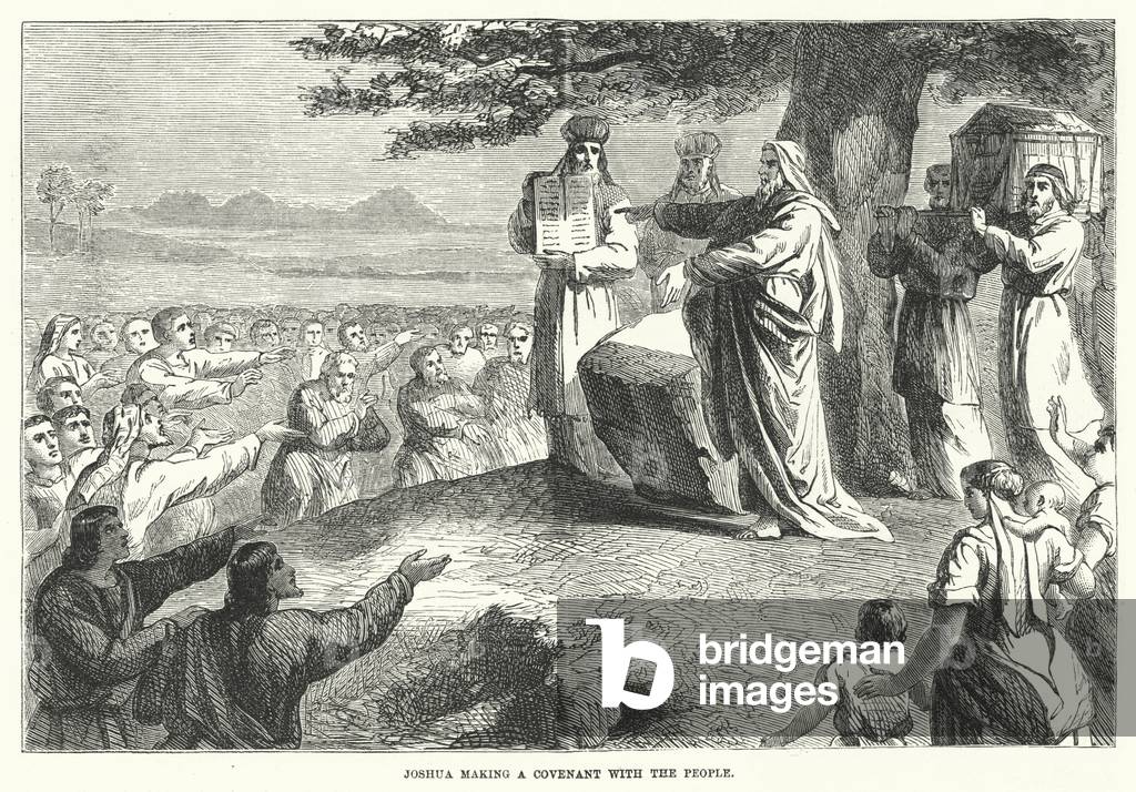 Joshua making a Covenant with the People (engraving)