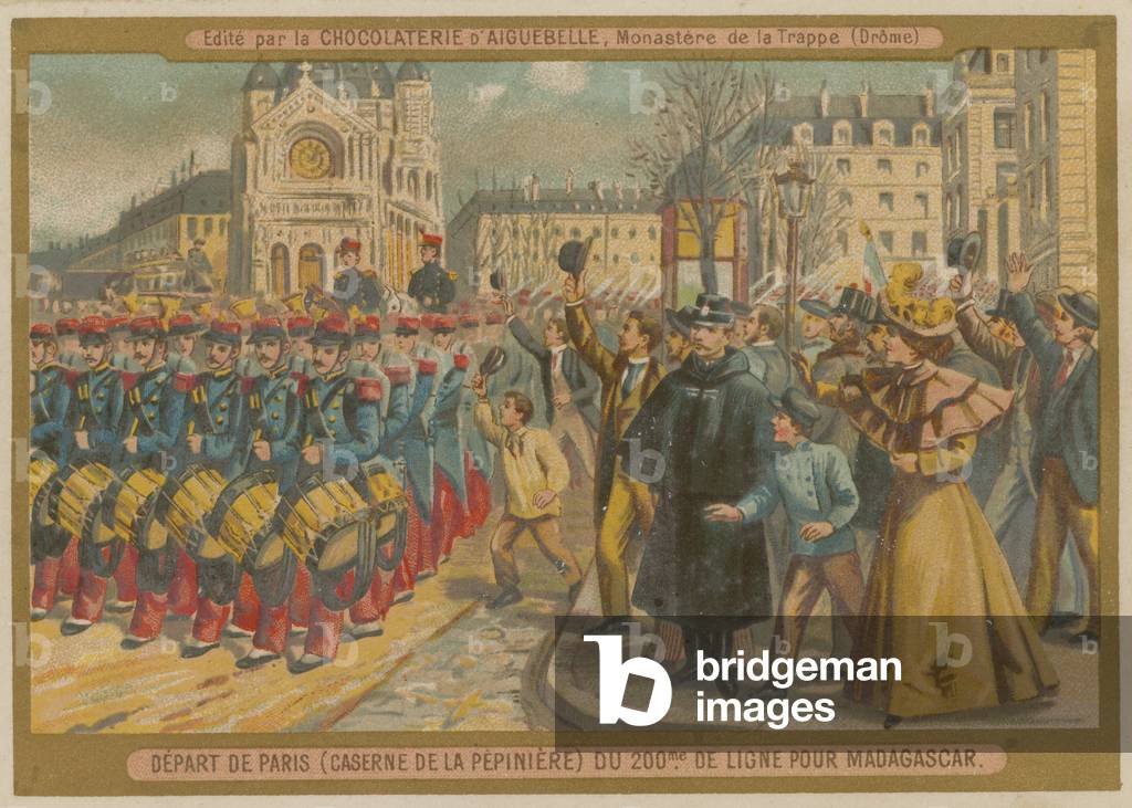 Departing from Paris (chromolitho)