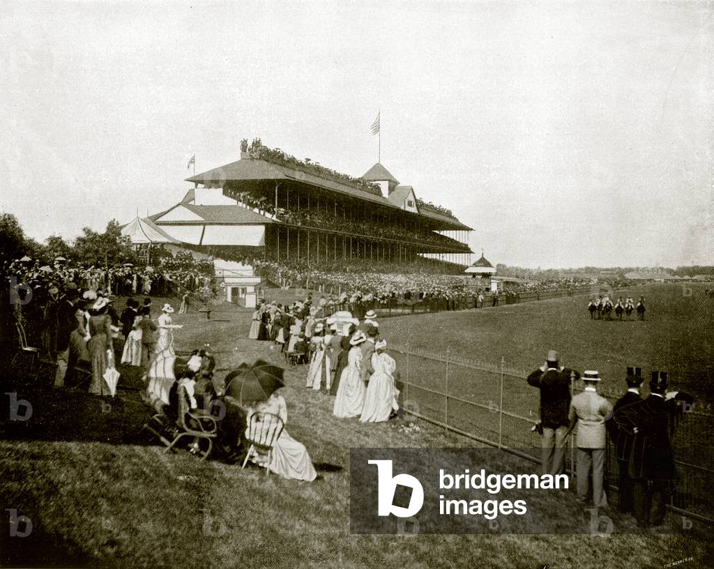 The Derby at Chicago (b/w photo)