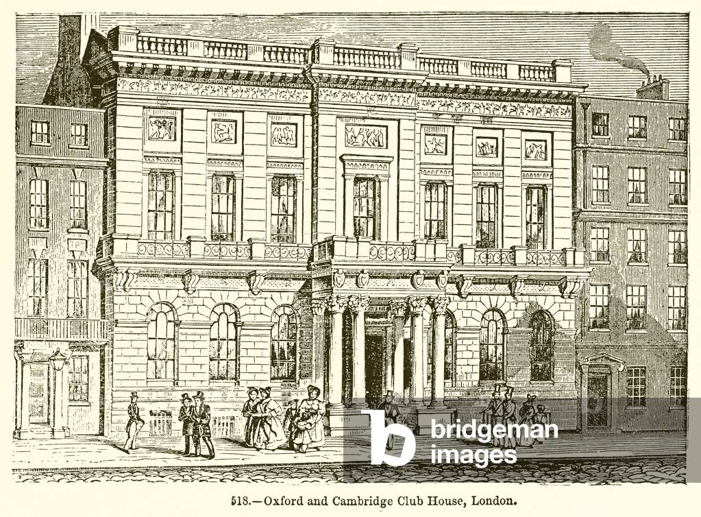 Oxford and Cambridge Club House, London (engraving)