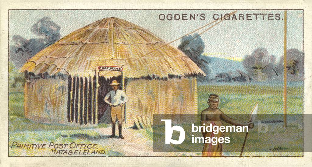 A Primitive Post Office, Matabeleland (chromolitho)