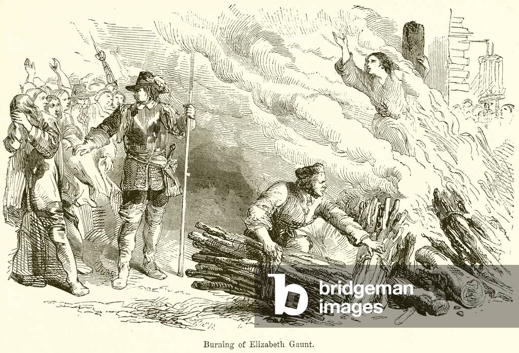 Burning of Elizabeth Gaunt (engraving)