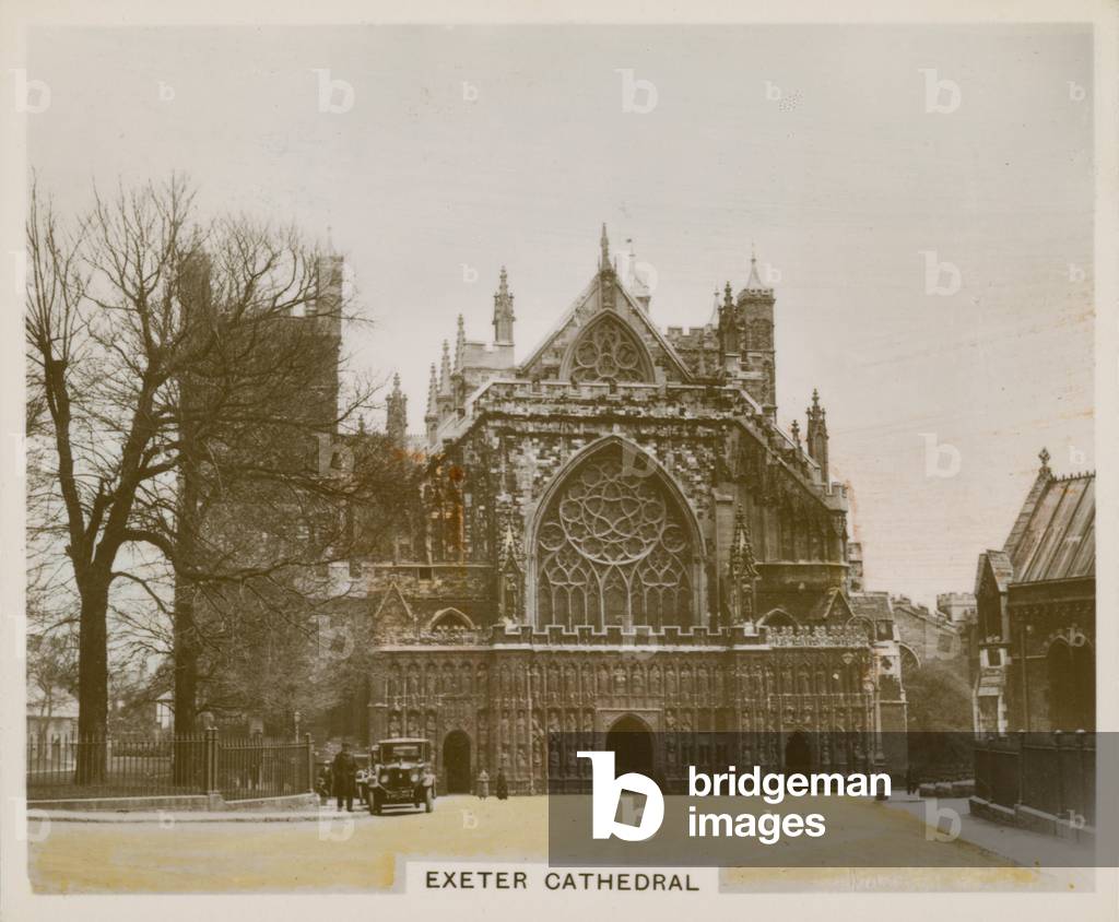 Exeter Cathedral (coloured photo)