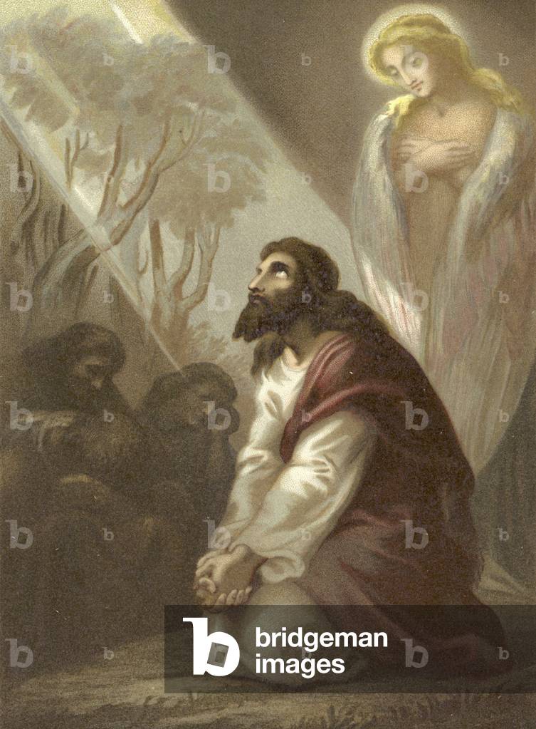 Christ in the Garden of Gethsemane (chromolitho)