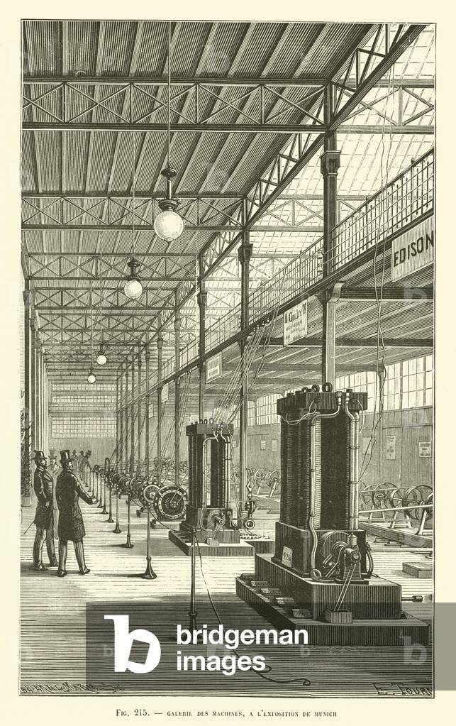 Galerie Des Machines, A L'Exposition De Munich (engraving)
