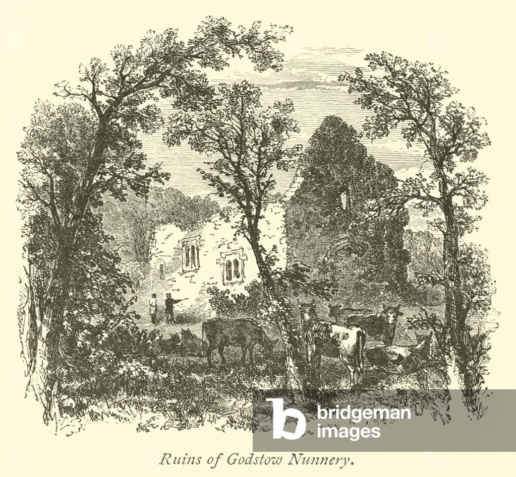 Ruins of Godstow Nunnery (engraving)