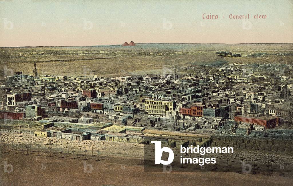 Cairo, Aerial View (coloured photo)