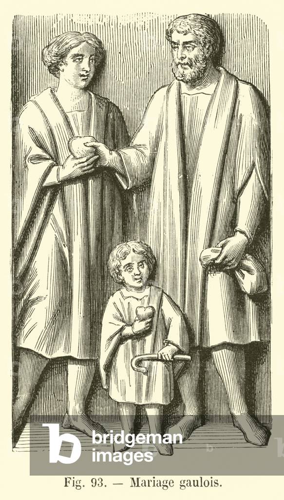 Mariage gaulois (engraving)