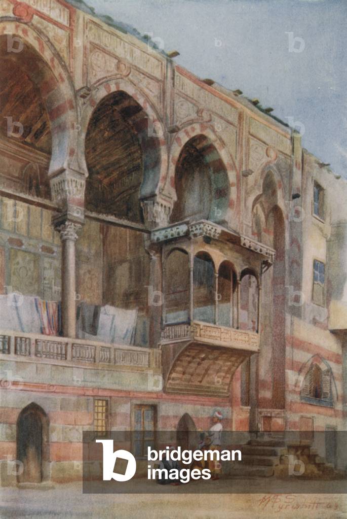 Palace of Kait Bey, Cairo (colour litho)