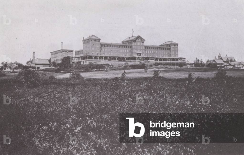 Old Orchard House, Maine: Ocean front (b/w photo)