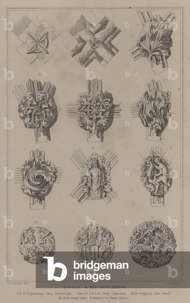 Bosses and Rib Mouldings (engraving)