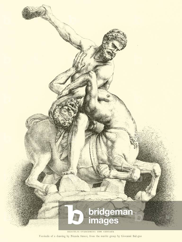 Hercules overcoming the Centaur (engraving)