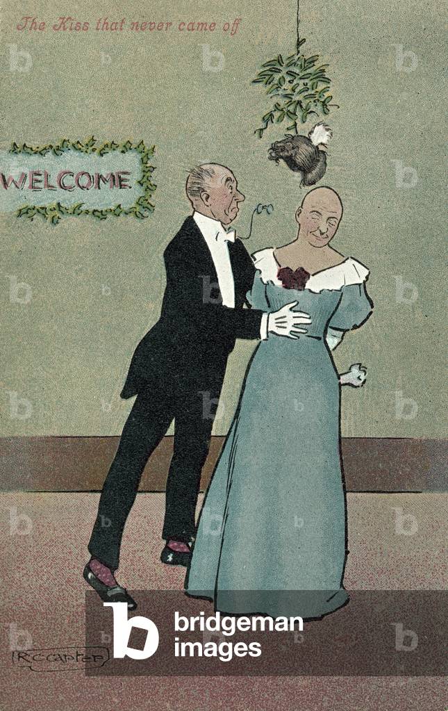 The kiss that never came off (colour litho)