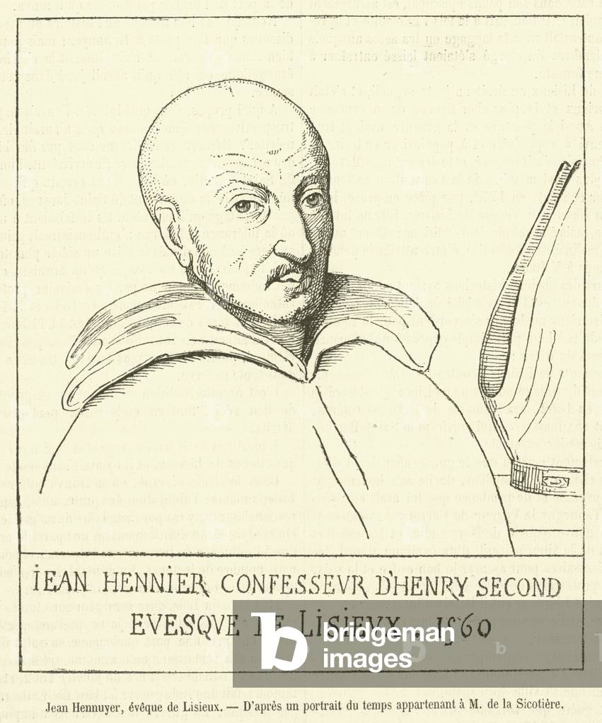 Jean Hennuyer, eveque de Lisieux (engraving)