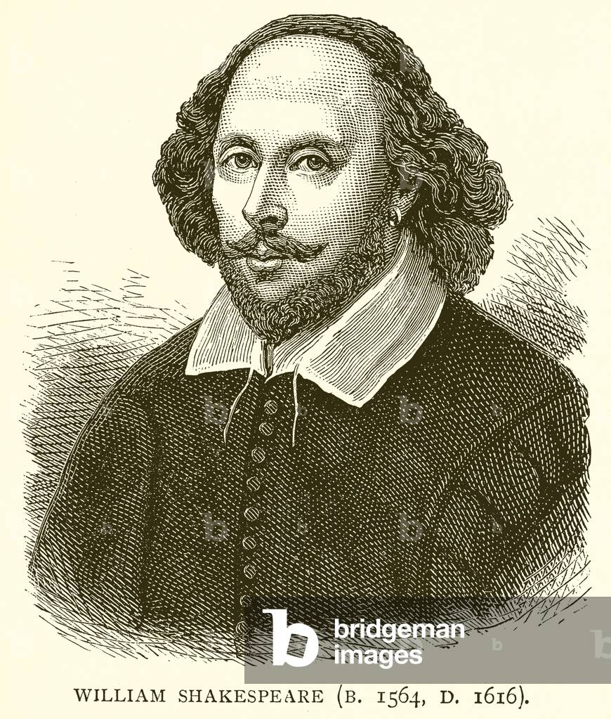 William Shakespeare (B. 1564, D. 1616) (engraving)