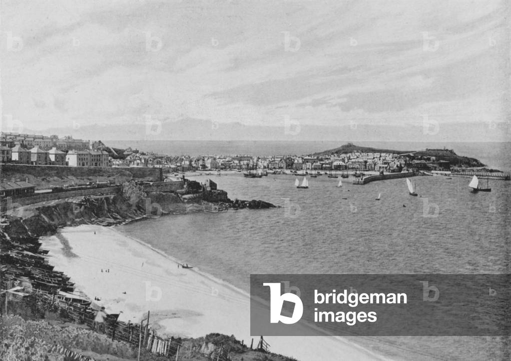 St Ives, Cornwall (b/w photo)