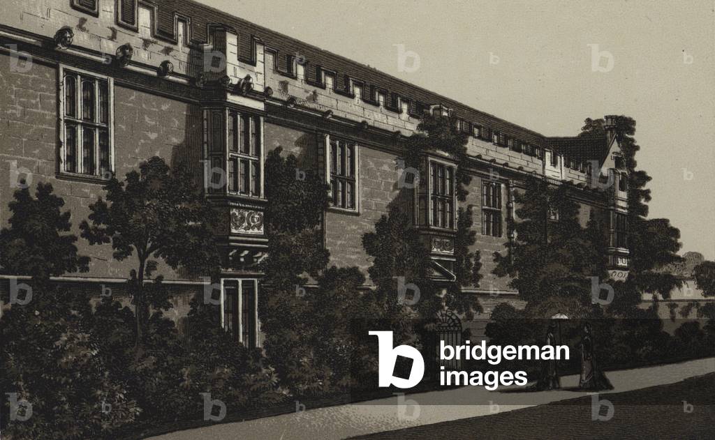 St John's College, Garden Front (litho)