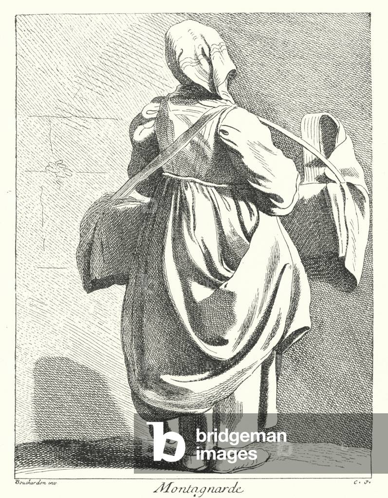 Woman from the Mountains (engraving)