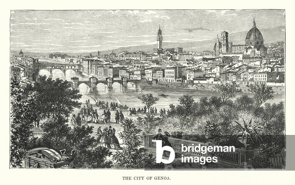 The City of Genoa (engraving)