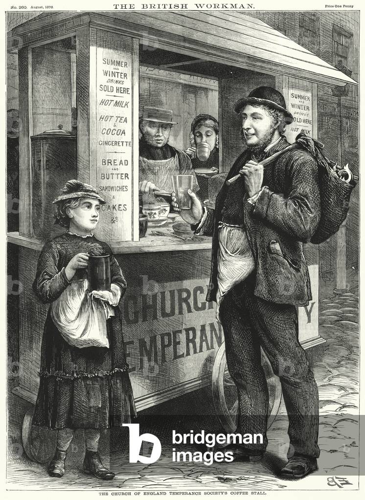 The Church of England Temperance Society's Coffee Stall (engraving)