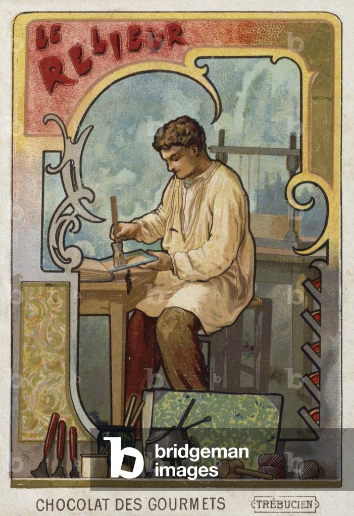 The bookbinder (chromolitho)