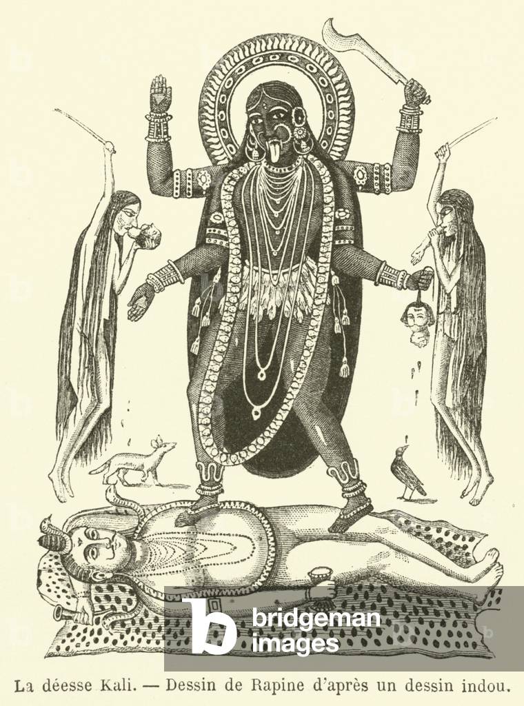 La deesse Kali (engraving)
