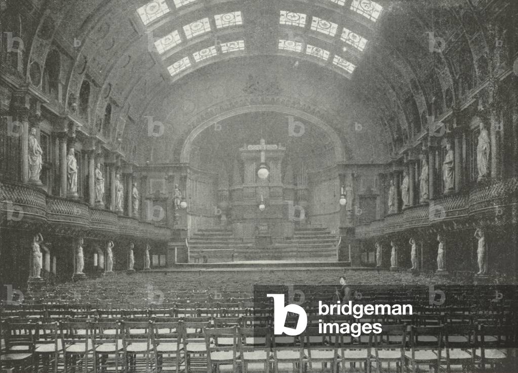 People's Palace: The Queens' Hall (b/w photo)