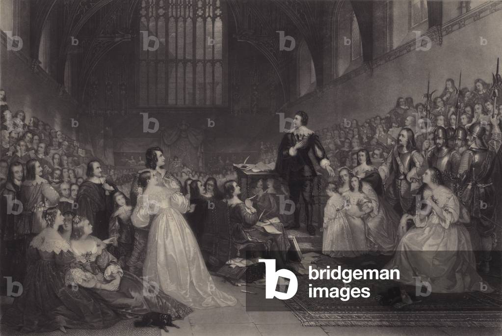 The Trial of Thomas, Earl of Strafford, in Westminster Hall, 1641 (engraving)
