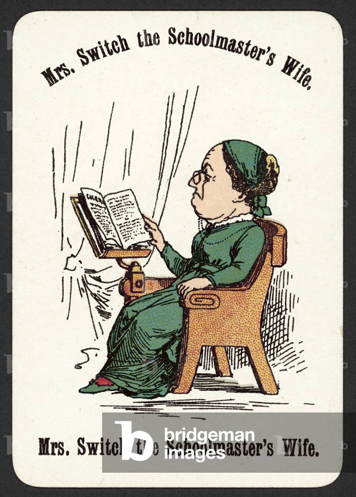 Mrs Switch The Schoolmaster's Wife (colour litho)