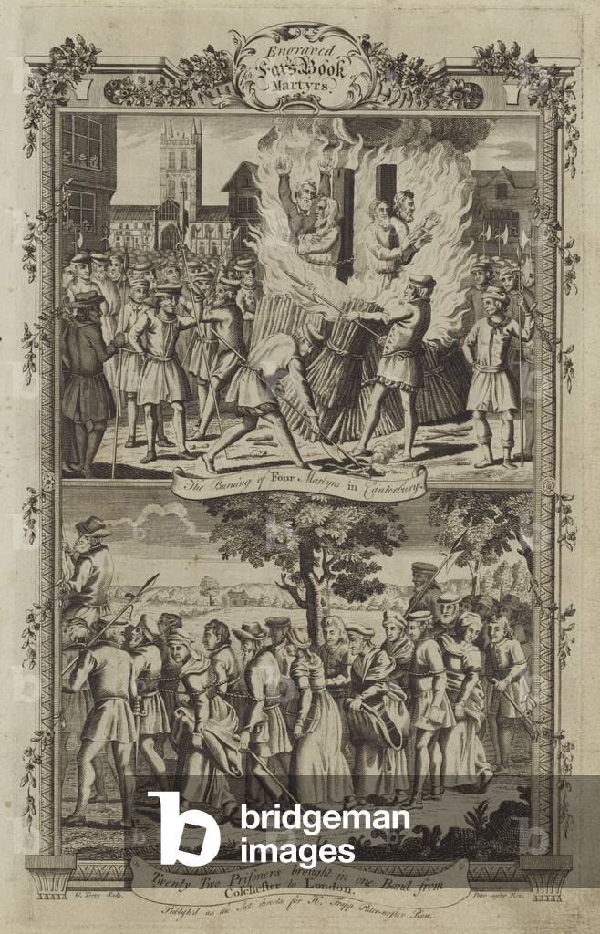 Illustration for Fox's Book of Martyrs, 1776 edition (engraving)