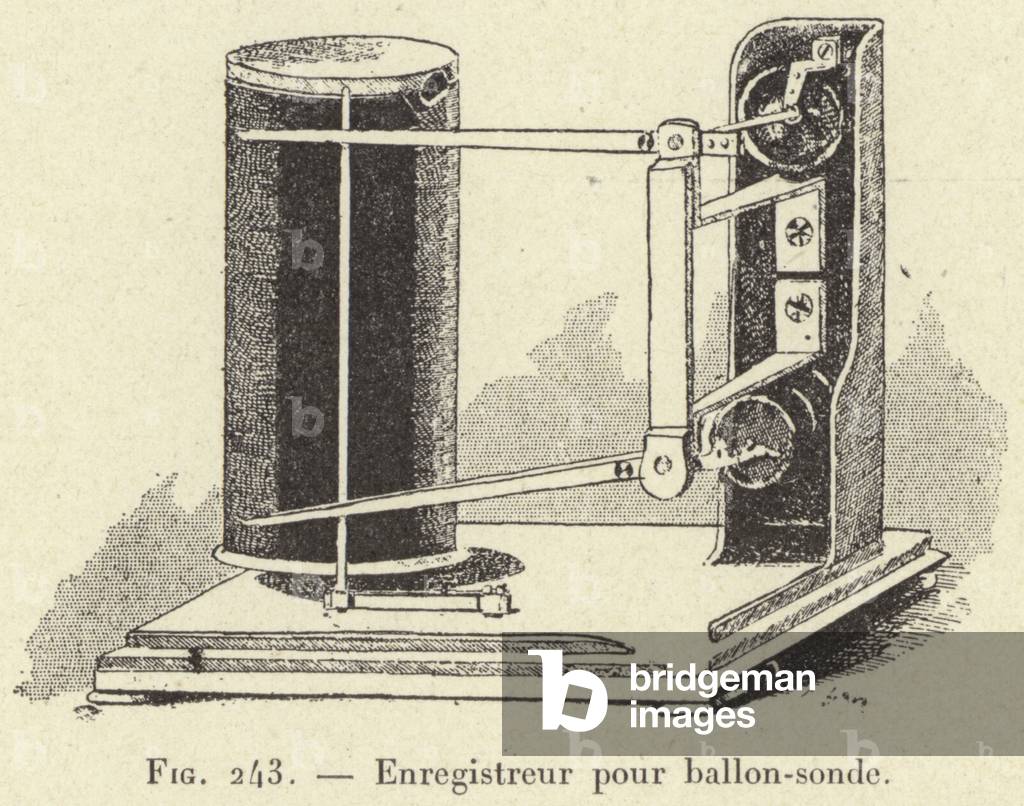 Enregistreur pour ballon-sonde (engraving)