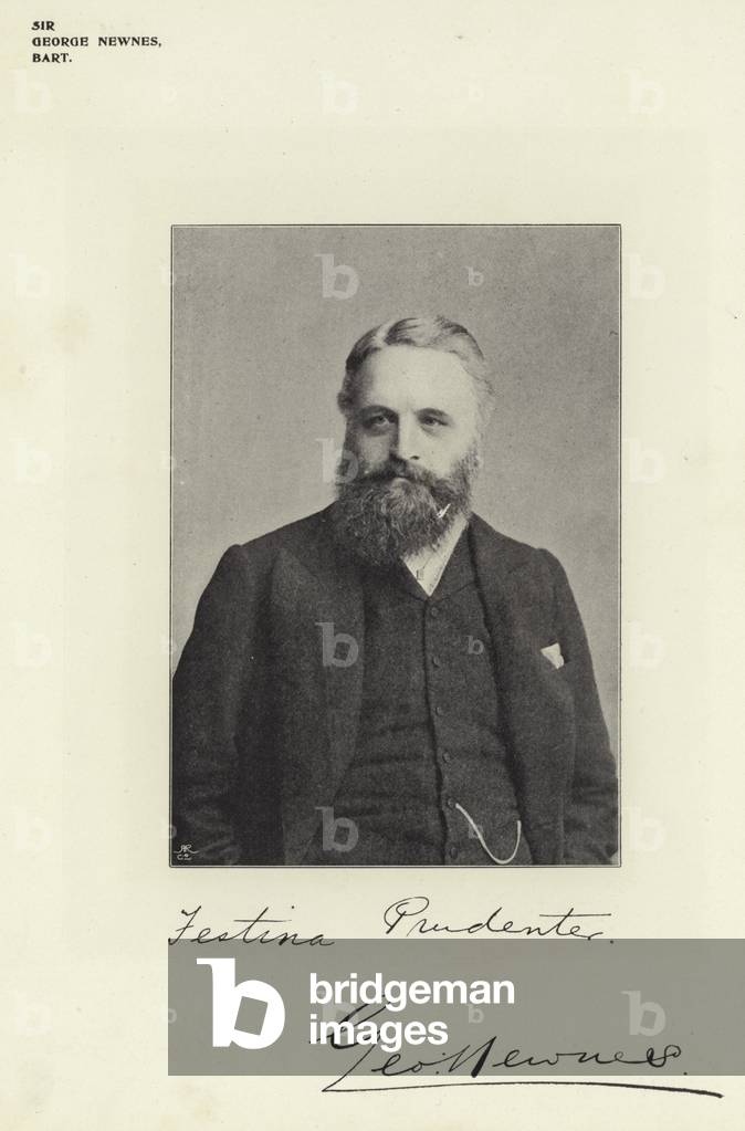 Sir George Newnes, Bart (b/w photo)
