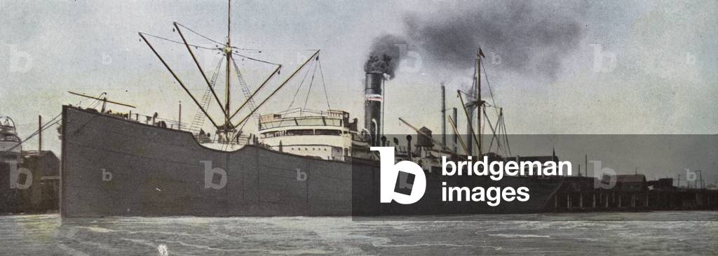 Oregon: Steamer in Portland Harbor (photo)
