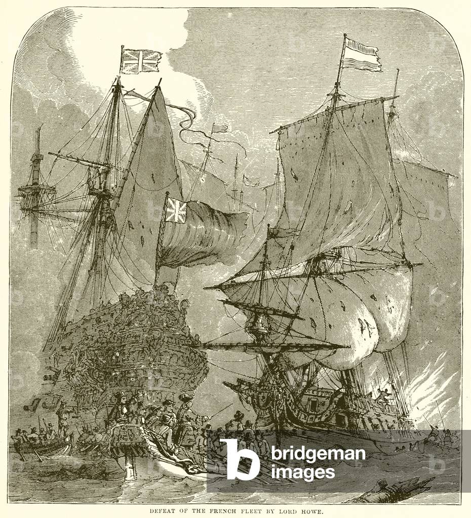 Defeat of the French Fleet by Lord Howe (engraving)