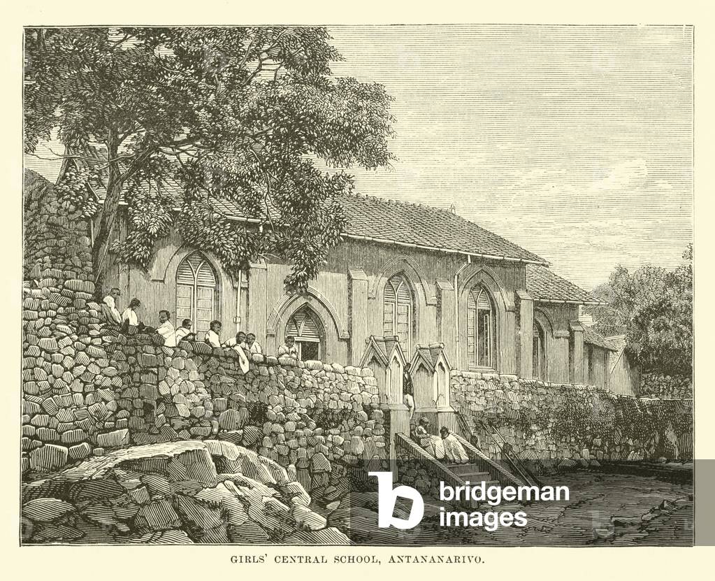 Girls' Central School, Antananarivo (engraving)